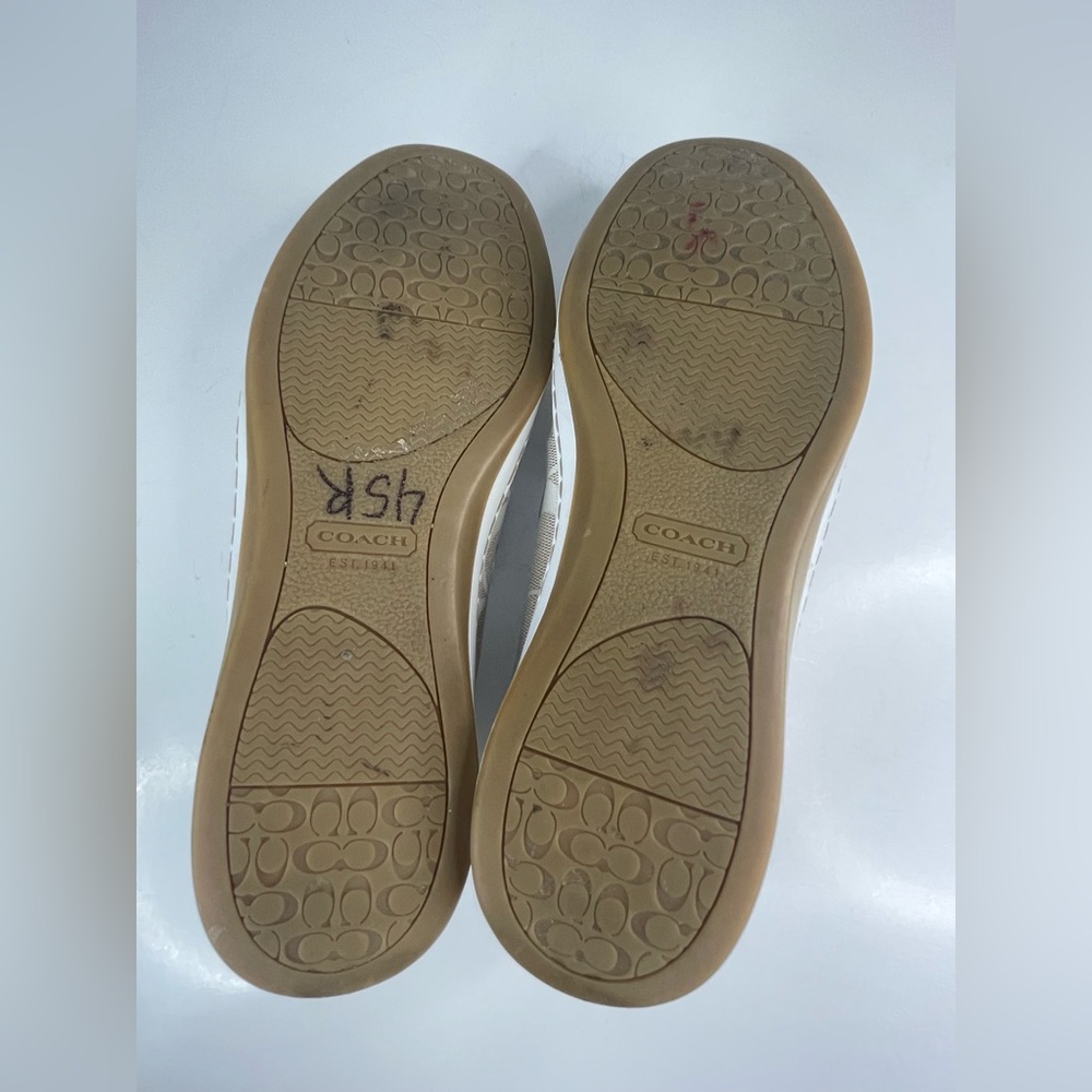 Coach Cream and White Boat Shoes - Picture 8 of 10